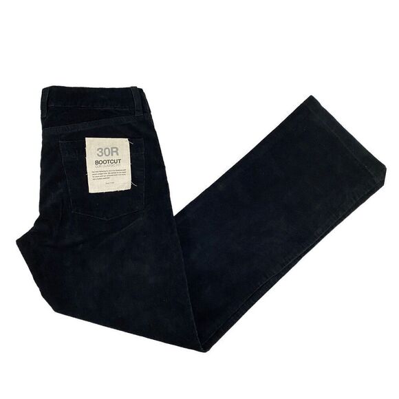 J. Crew Womens Black Bootcut Corduroy Pants size 30R - Picture 1 of 6